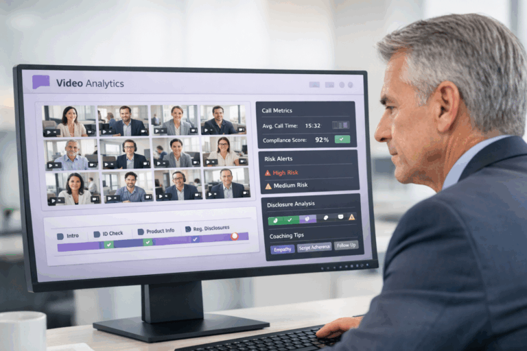 How Banks Can Use Post-Interaction Video Analytics to Improve Agent Performance at Scale